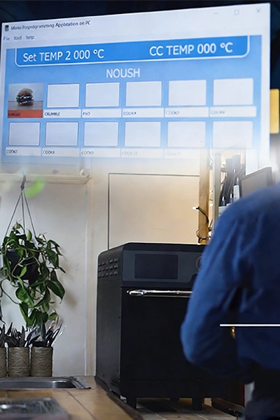 Horno de cocción acelerada de alta velocidad para restaurantes de comida rápida