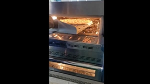 Horno de impacto de alta velocidad sin ventilación, doble lote