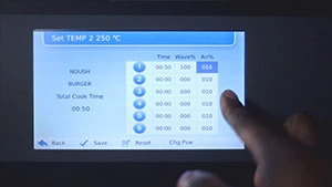 Horno de cocción acelerada de alta velocidad para restaurantes de comida rápida