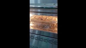 Horno de impacto sin ventilación para hornear pizza en 120 segundos