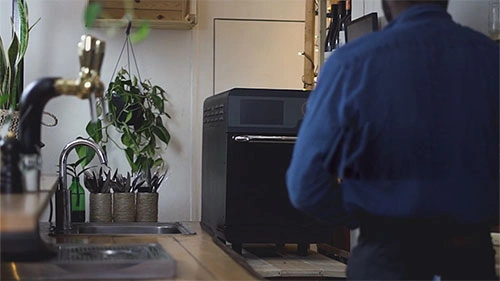 Horno de cocción acelerada de alta velocidad para restaurantes de comida rápida